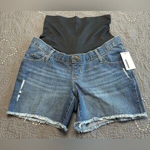 Sonoma Blue Denim Maternity Shorts NWT Size 6 Maternity